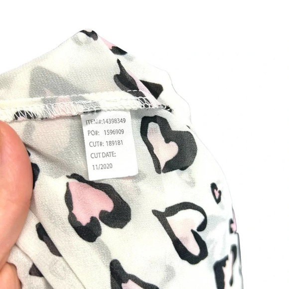 Torrid Barbie Lexie White Hearts Hi-Lo Babydoll Tunic Top Plus Size 2X - Picture 12 of 12